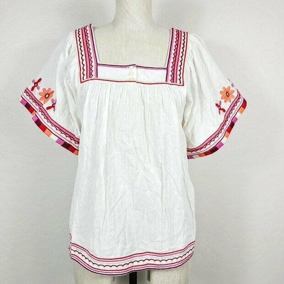 Madewell Embroidered Sandblossom Top XXS - Picture 5 of 7